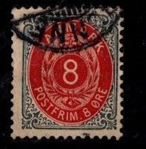Denmark -  #44 Numeral (Wmk 112) - Used
