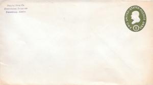 US Postal Stationary.  USA Envelope -  1 Cent Franklin