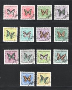 Guinea #291-304    VF, Used, Butterflies .....  2610018