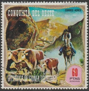 Equatorial Guinea 1974 Sc#74-96 60p Cattle Drive UNUSED-VF-OG-H.