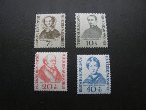 GERMANY 1955 MNH SC B344-47 CHARITY  SET  $30 (100)