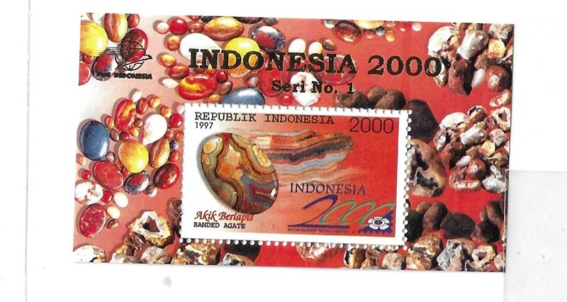 Indonesia 1997 Gemstones S/S Sc 1709 MNH C1