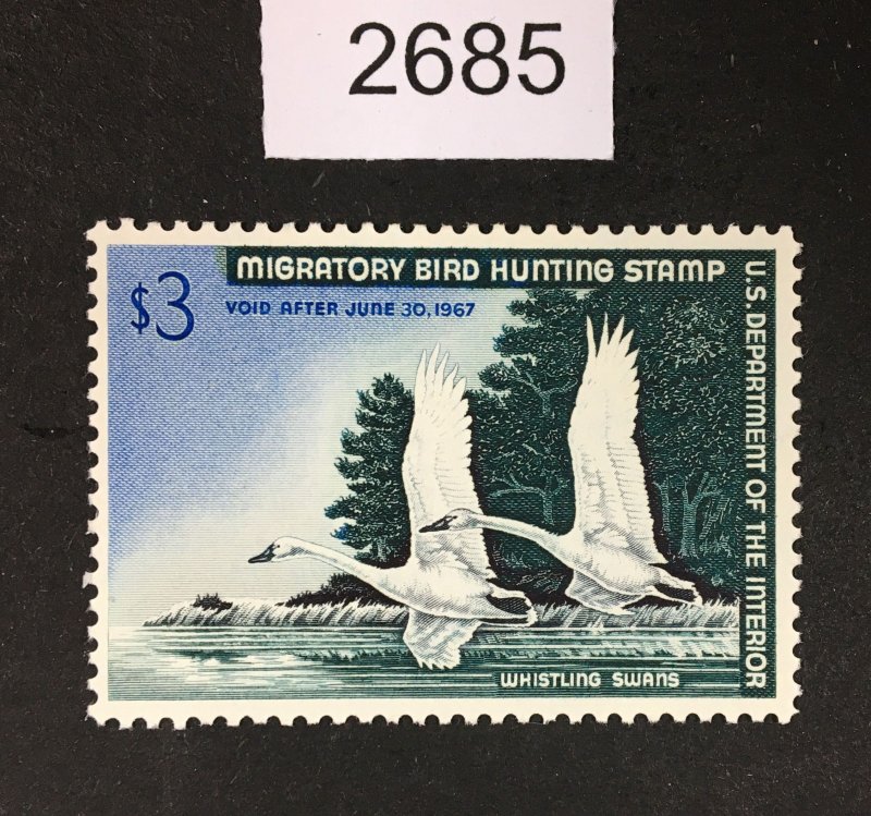 MOMEN: US STAMPS # RW33 DUCK MINT OG H LOT #G 2685