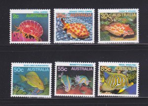 Australia 902, 907-908, 912-913, 918 MNH Marine Life (D)