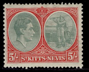 ST KITTS-NEVIS GVI SG77, 5s grey-green & scarlet, M MINT. Cat £65.