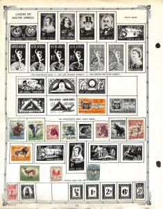 South Africa Stamp Collection on 7 Regent Pages, 1910-1961 (BJ)