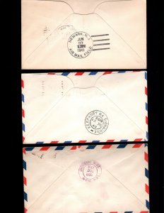 US 3 used first flight covers