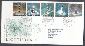 Great Britain Scott 1804-8 FDC - Lighthouses