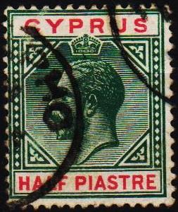 Cyprus. 1912 1/2pi S.G.75 Fine Used