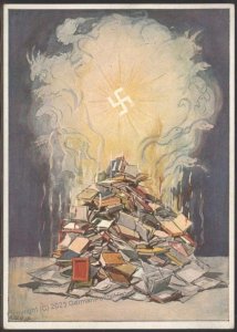 3rd Reich Germany 1931 Book Burning  Nr55B Verlag Bildkunst Albert Reich  111763