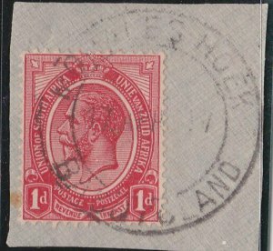 BASUTOLAND 1927 Sth Afrcia GV 1d MOHALESHOEK cds on piece..................N386