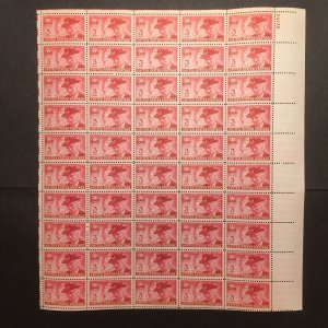 US, 985, GRAND ARMY REPUBLIC, FULL SHEET, MINT NH, 1940'S COLLECTION