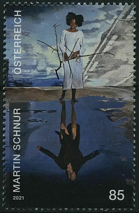 Austria 2021 MNH Art Stamps Martin Schnur Ast Branch Paintings 1v Set