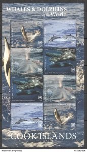 2020 Cook Islands Whales & Dolphins !!! Sale Marine Life Fauna Sh ** Nw713