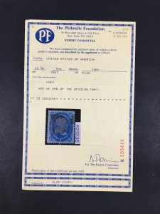 momen: US Stamps #86 Used PF & PSE Graded XF-90 LOT #87746