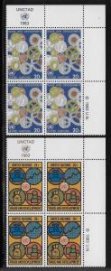 UNITED NATIONS - SC# 397-98  INSCRIP B/4 UR  FVF/MNH 1983