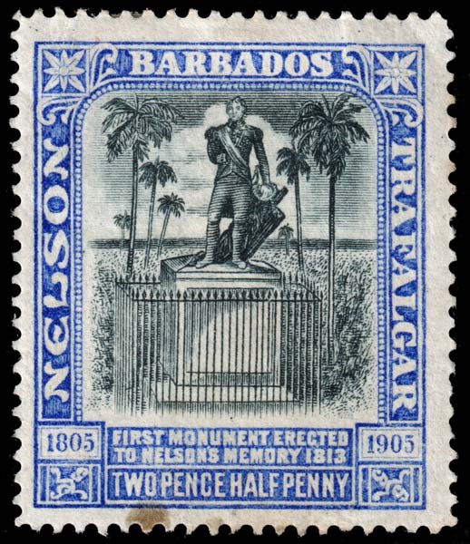 Barbados - Scott 106 - Mint-Hinged - Stain - Dirty Back