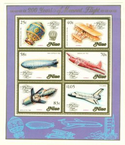 NIUE 349a MH Sheet 16 CV $5.50 BIN $3.00