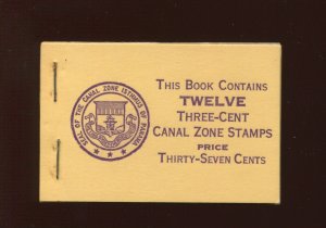 Canal Zone 115c VAR Intact Booklet of 2 Mint NH Panes PL # 20933 (CZ115 By 394)
