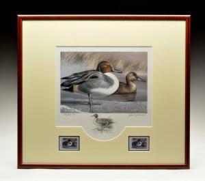 1998 FRAMED A/P MD STATE WATERFOWL PRINT & REMARQUE by ARTIST  PAUL MAKUCHAL