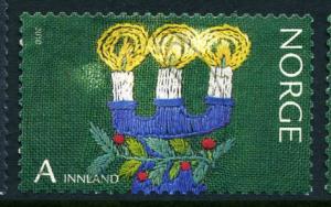 Norway 1634 Used Christmas Candles & Mistleoe