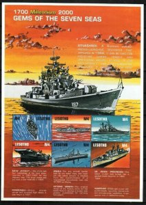 Lesotho Stamp 1215  - Military ships of the 20th century