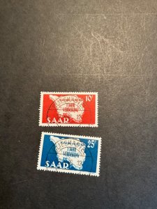 Stamps Saar Scott #201-2 used