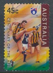 Australia SG 1621  Used  Self Adhesive - Australian Rules