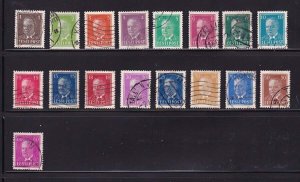 Estonia 1936 People Sc 117-133 set of 17 FU