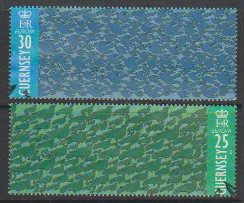 Guernsey SG 678 - 679 Used with First Day cancel  