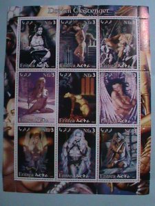 ​ERITREA STAMP 2003 -DORIAN CLEAVENGER- NUDE ART MNH STAMP SHEET