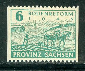 GDR Saxony Province Scott # 13N13, mint nh, variation