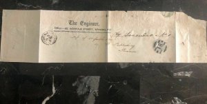 1898 London England Newspaper Wrapper Cover To St Petersburg Russia