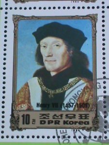 ​KOREA STAMP:1984 KINGS & QUEENS OF GRATE BRITAIN   CTO FULLI SHEET