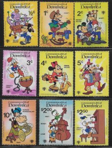 Dominica 644-653 Disney IYC International Year of the Child MNH c.v. $8.00