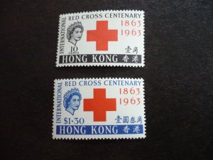 Stamps - Hong Kong - Scott# 219-220 - Mint Never Hinged Set of 2 Stamps