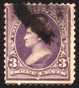 1895, US 3c, Jackson, Used, Sc 268