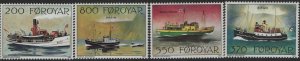 FAROE ISLANDS 232-5 MNH F/VF SET OF 4