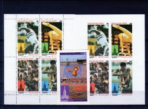 Davaar Is.1980 Moscow Olympics Set perf+Set imperf+SS MNH