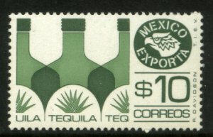 MEXICO Exporta 1125b, $10P Tequila Fluor Paper 8. MINT, NH. VF.