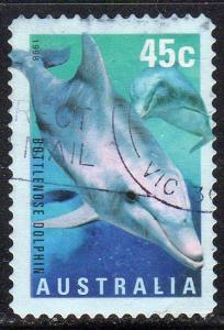 Australia 1708 - Used - 45c Bottlenose Dolphin (1998) (cv $0.55) (3) +