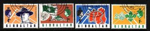 Gibraltar-Sc#209-12- id7-used set-Scouts-Military-1968-