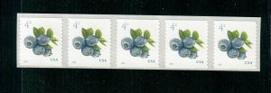 5653 Blueberries Coil Strip 0f 5 MNH 2022