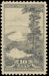 US Sc 748 VF/MNH - 1934 10¢ Smoky Mountains - See Description