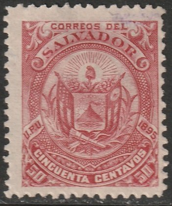 El Salvador 1895 Sc 127 used light cancel