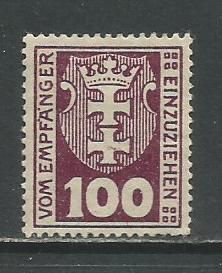 Danzig   #J15  MLH  (1923)  c.v. $0.65