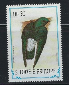 St Thomas and Prince 745 MNH 1983 Bird (an5564)