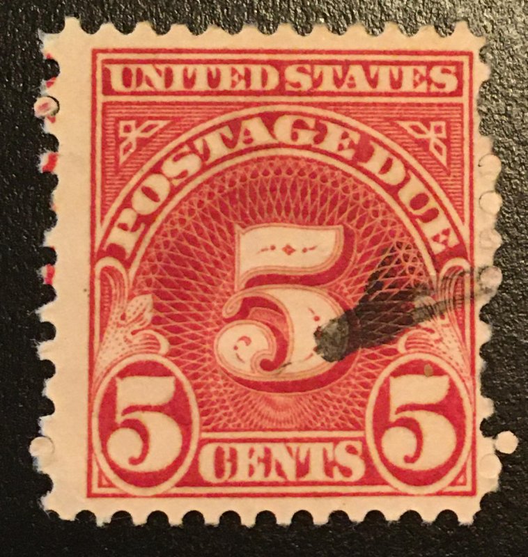 J73 Postage Due 5c, 11 perf., single,  Vic's Stamp Stash