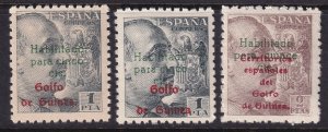 Spanish Guinea 1949 Sc 302-3 set MNH** both overprint spacings