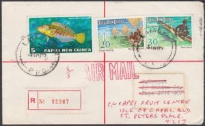 PAPUA NEW GUINEA 1977 Registered cover ex LAIGAMA...........................B849